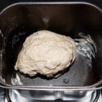 Bread dough in bread making machine