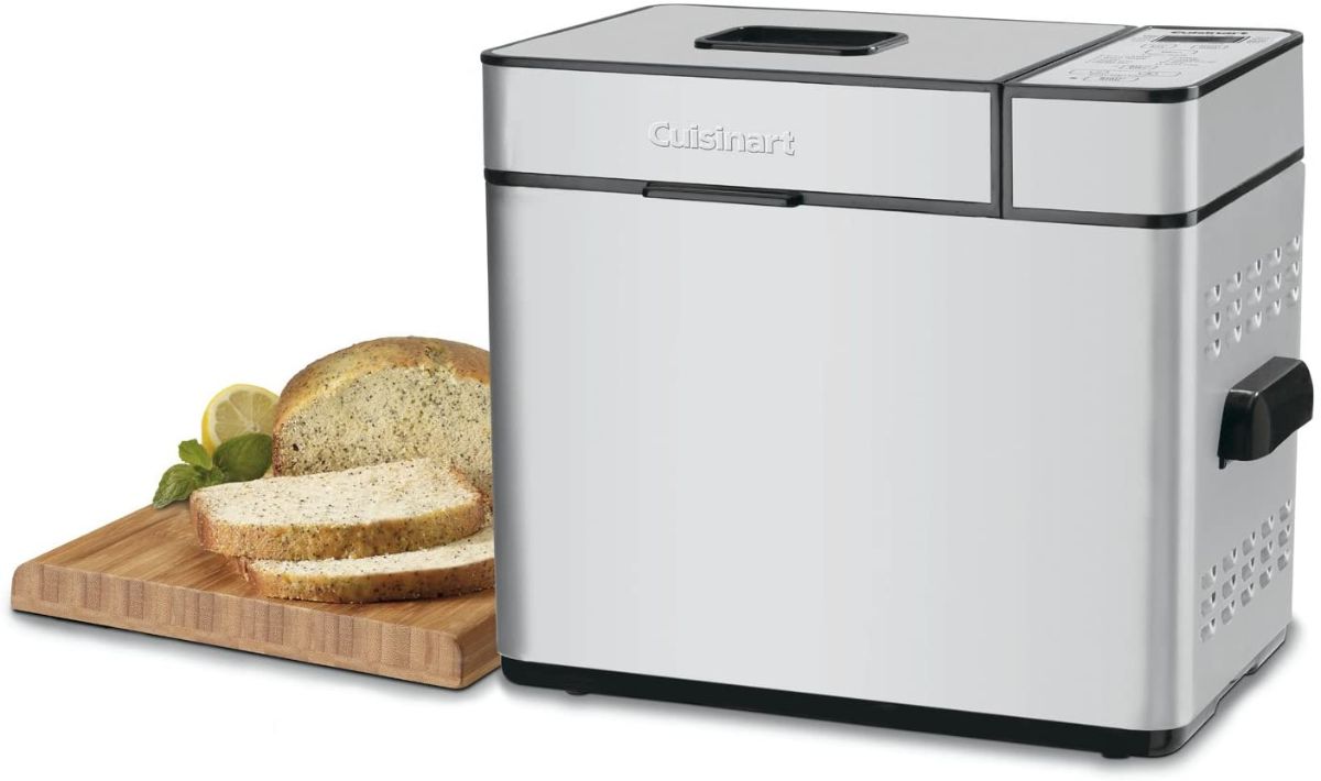 Cuisinart CBK-100 bread-maker on white background