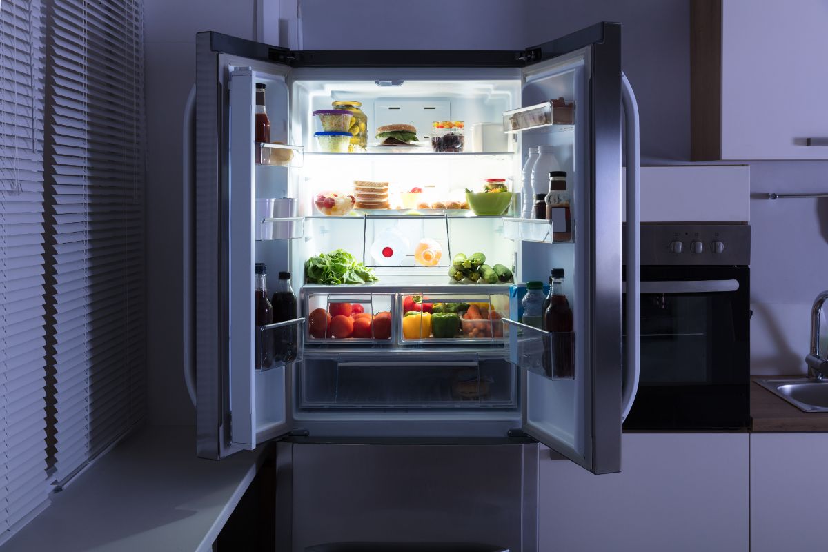 Open refrigerator